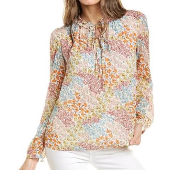 Rebecca Taylor Tops - Rebecca Taylor Ava Floral Silk Top
